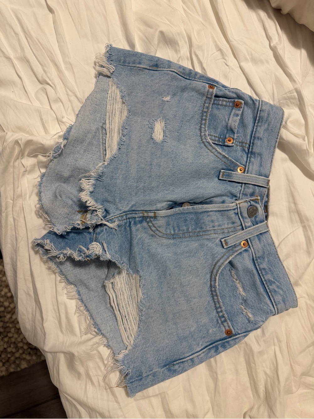 Levi's Light Blue Denim Shorts